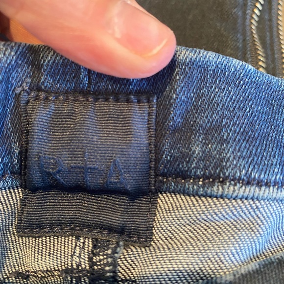 RTA Mila Denim Legging Pant with zippers in Black size Medium - Picture 4 of 6